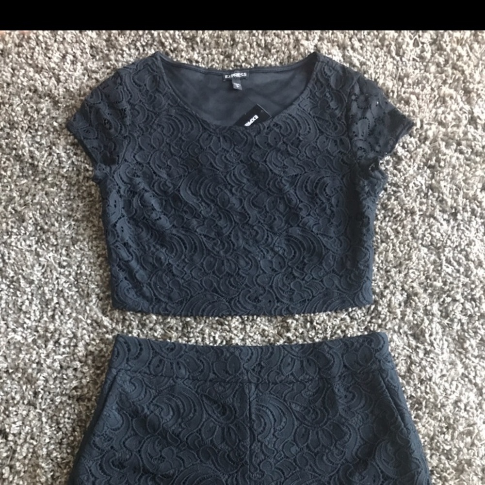 Express Black Lace Set